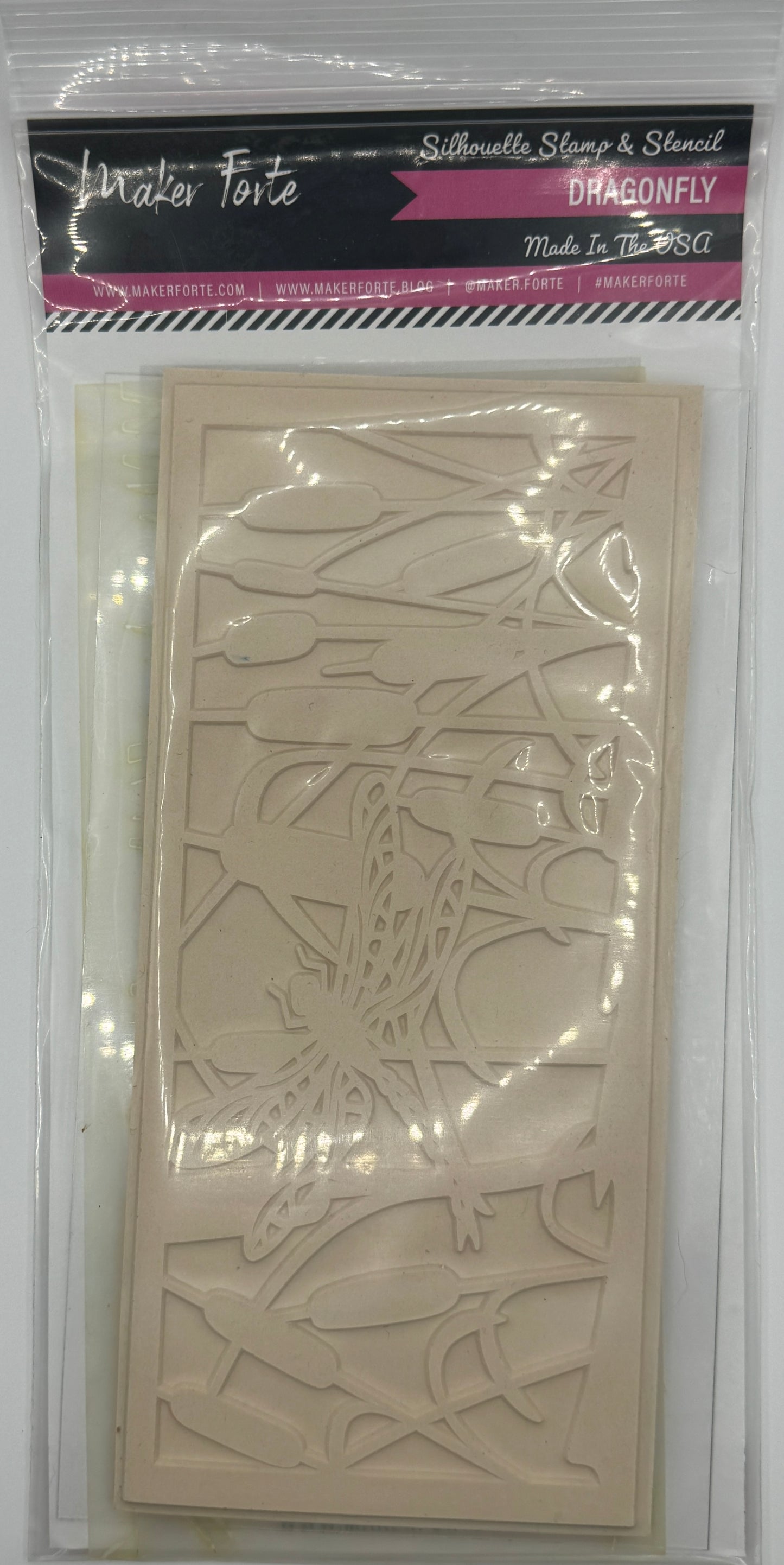Dragonfly – 8x4 Photopolymer Stamp Set (Stamp Only) | Dragonfly Card Making Stamp | Made in the USA