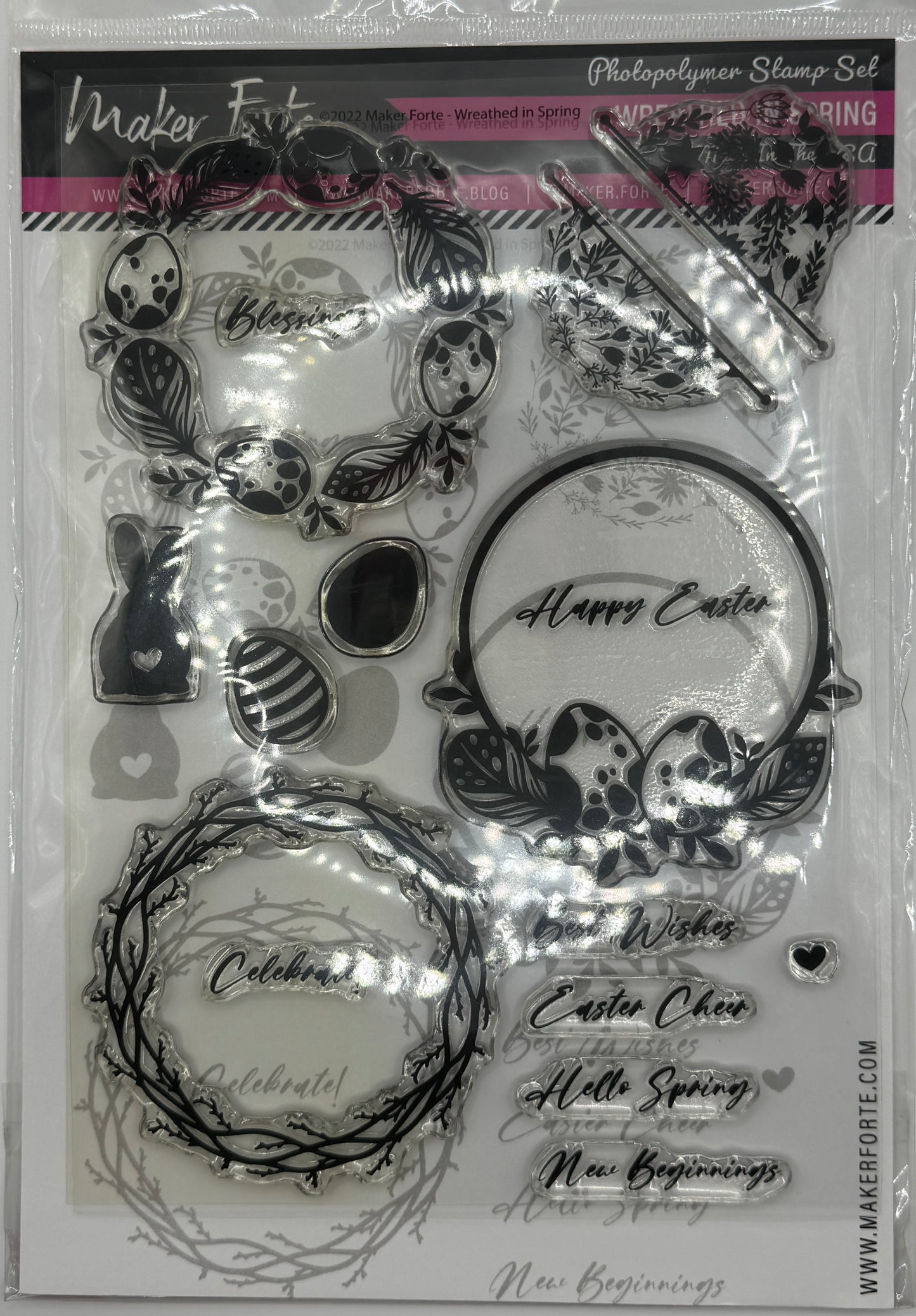 Wreathed in Spring Photopolymer Stamp Set 6x8