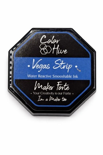 Vegas Strip Color Hive Water Reactive Ink Pad – Maker Forte Smooshable Dye Ink for Stamping & Blending