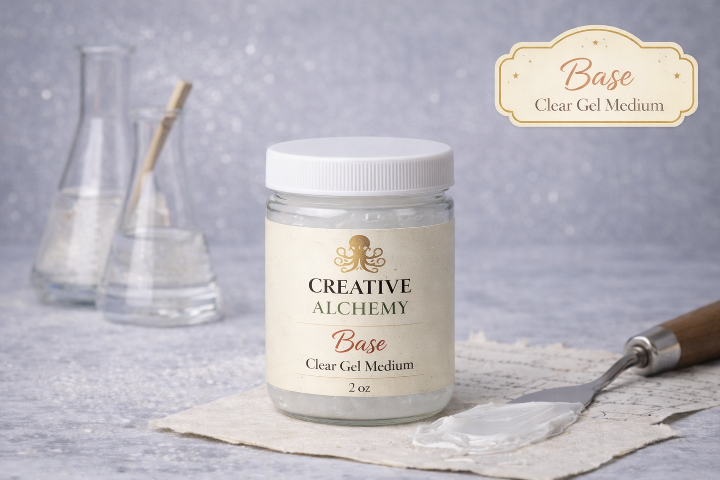 Creative Alchemy Base – Clear Gel Medium (2oz)