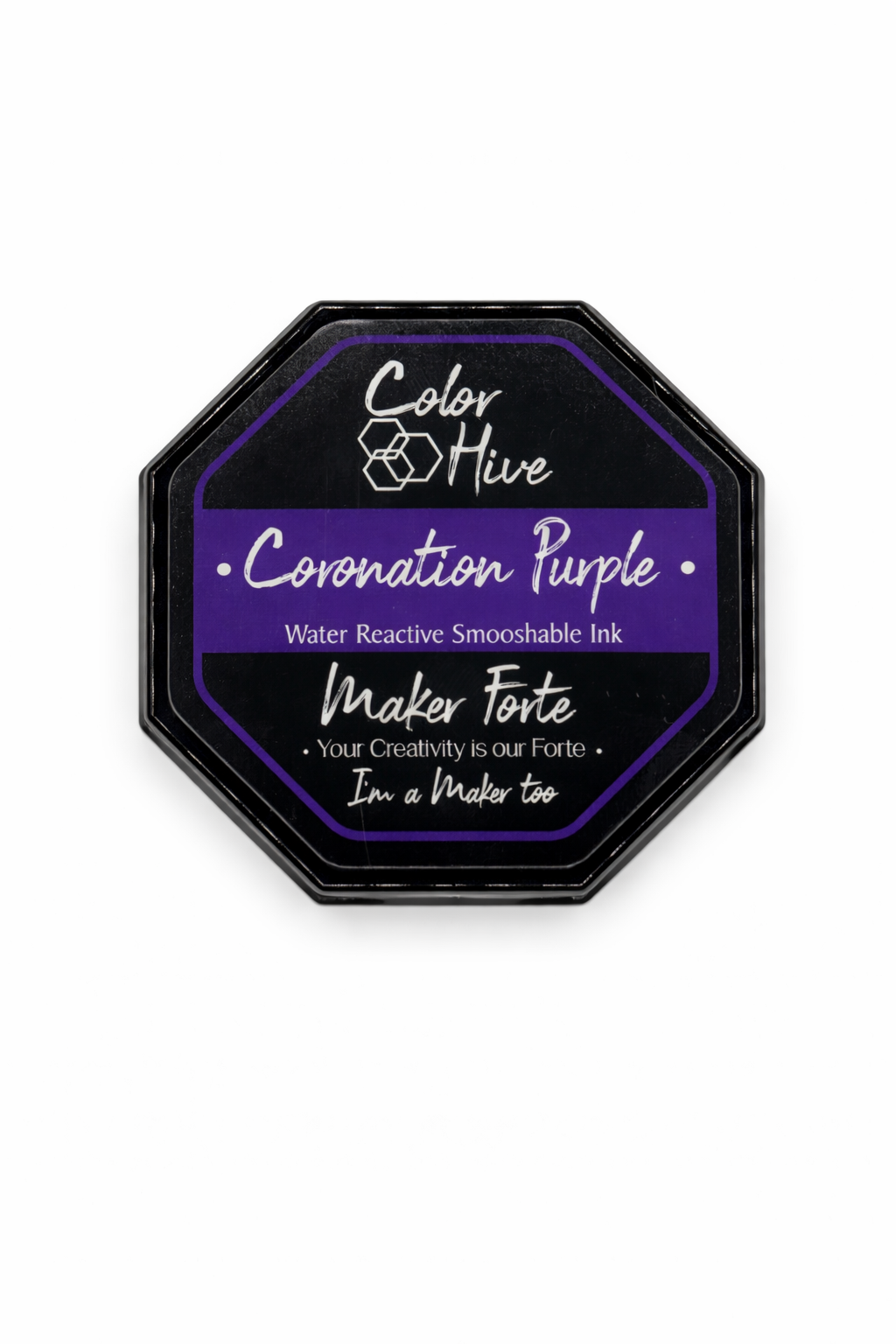 Coronation Purple – Color Hive Water Reactive Smooshable Ink Pad by Maker Forte