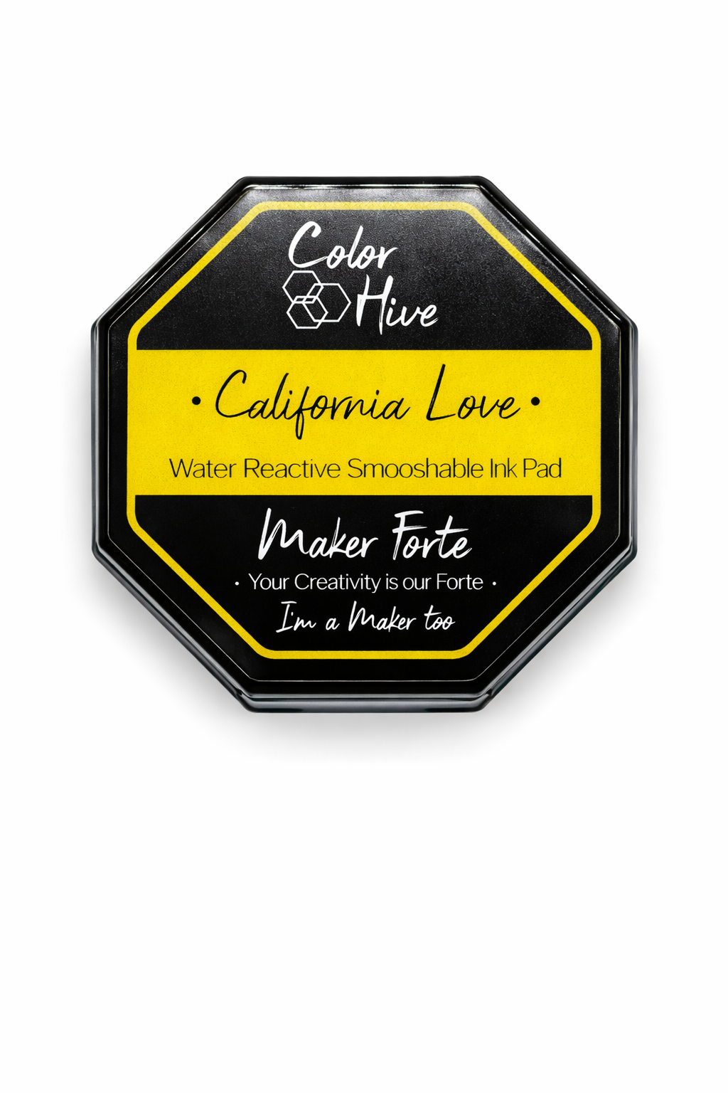 California Love Ink Pad – Neon Water Reactive Smooshable Ink | Color Hive by Maker Forte