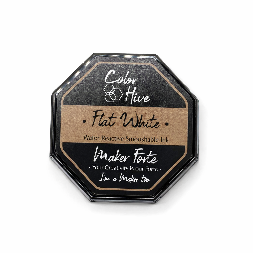 Flat White Ink Pad – Color Hive Water Reactive Smooshable Ink