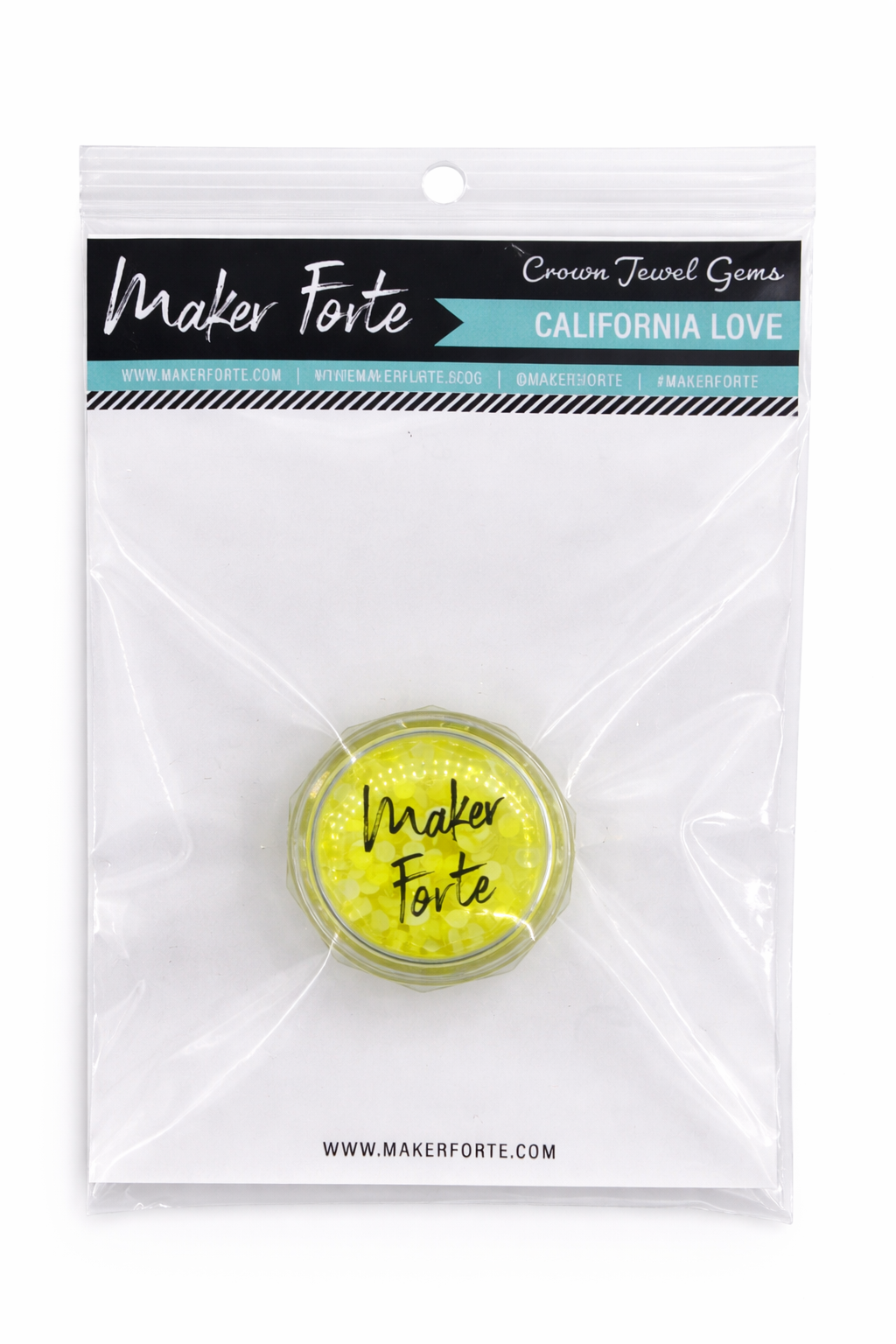 California Love Crown Jewel Gems – Neon Sunshine Yellow Flat Back Embellishments | Maker Forte