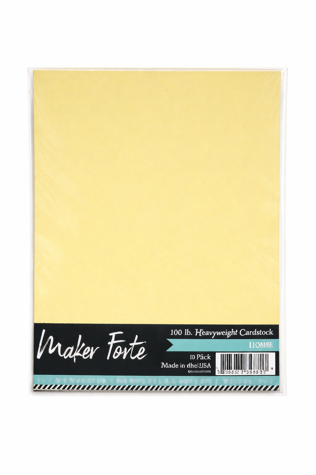 Lemon Cardstock – 100 lb Heavyweight – 8.5" x 11" – 10 Pack – Made in USA