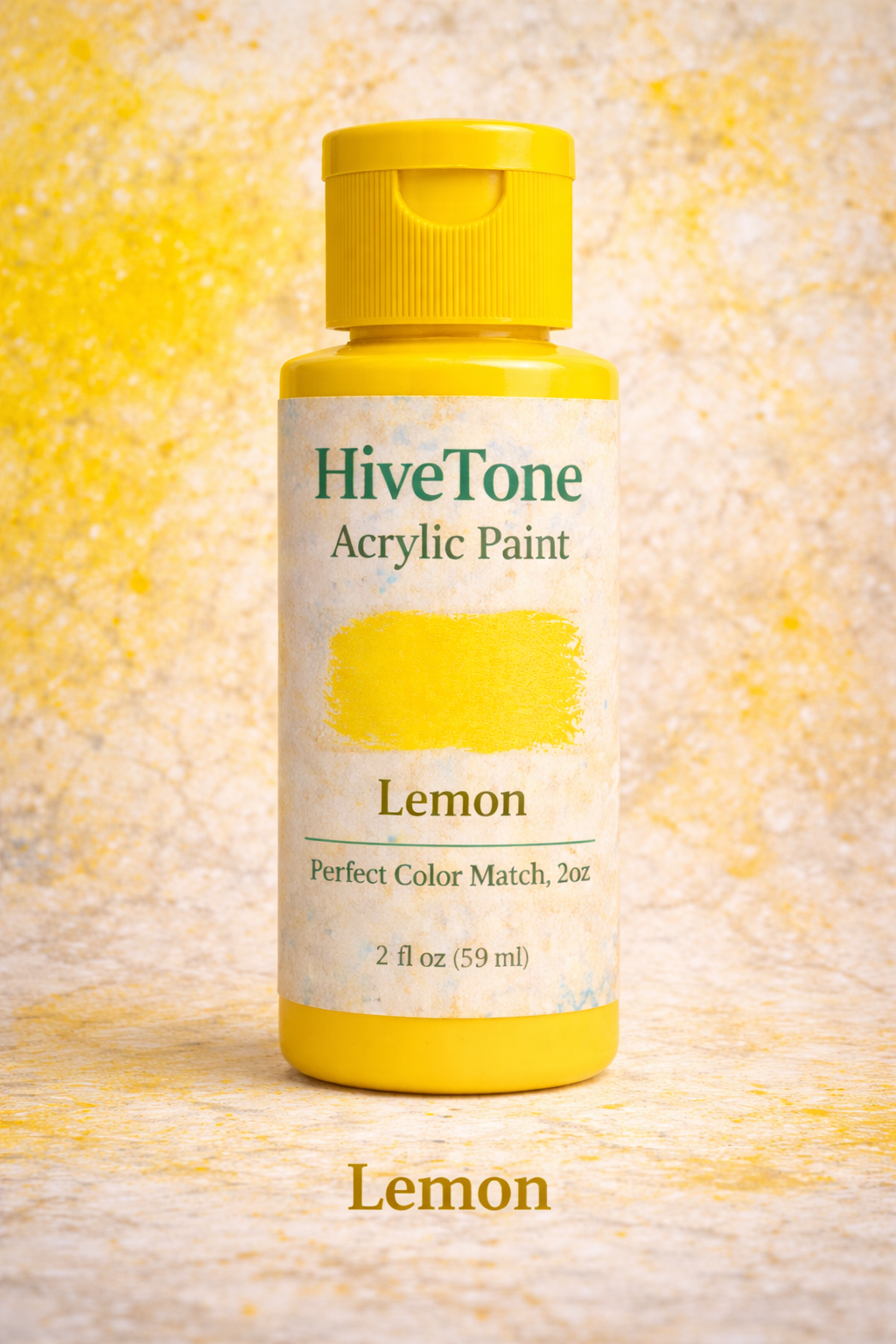 HiveTone Acrylic Paint – Lemon (2oz)