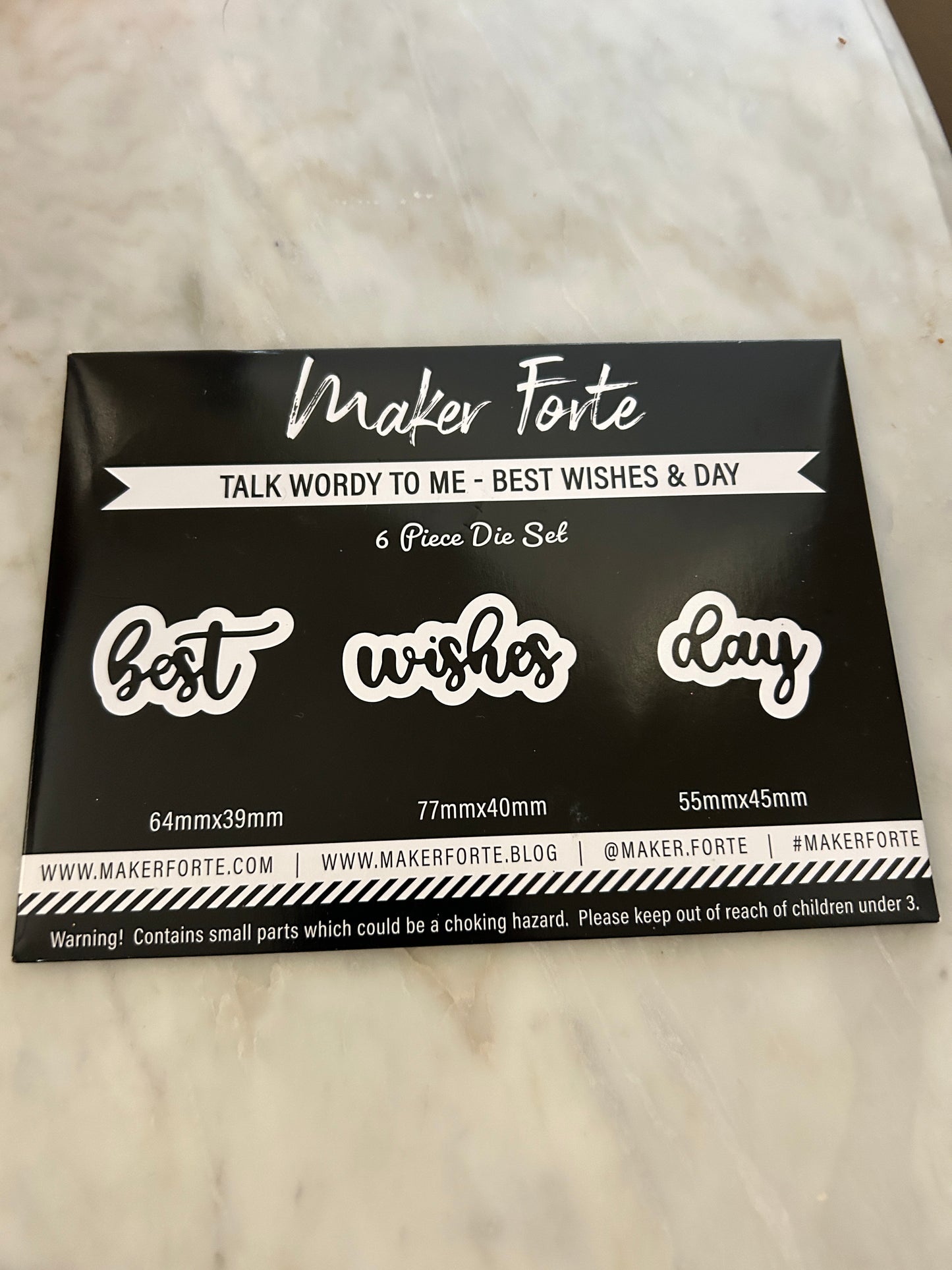 Talk Wordy To Me Best Wishes Day Die Set