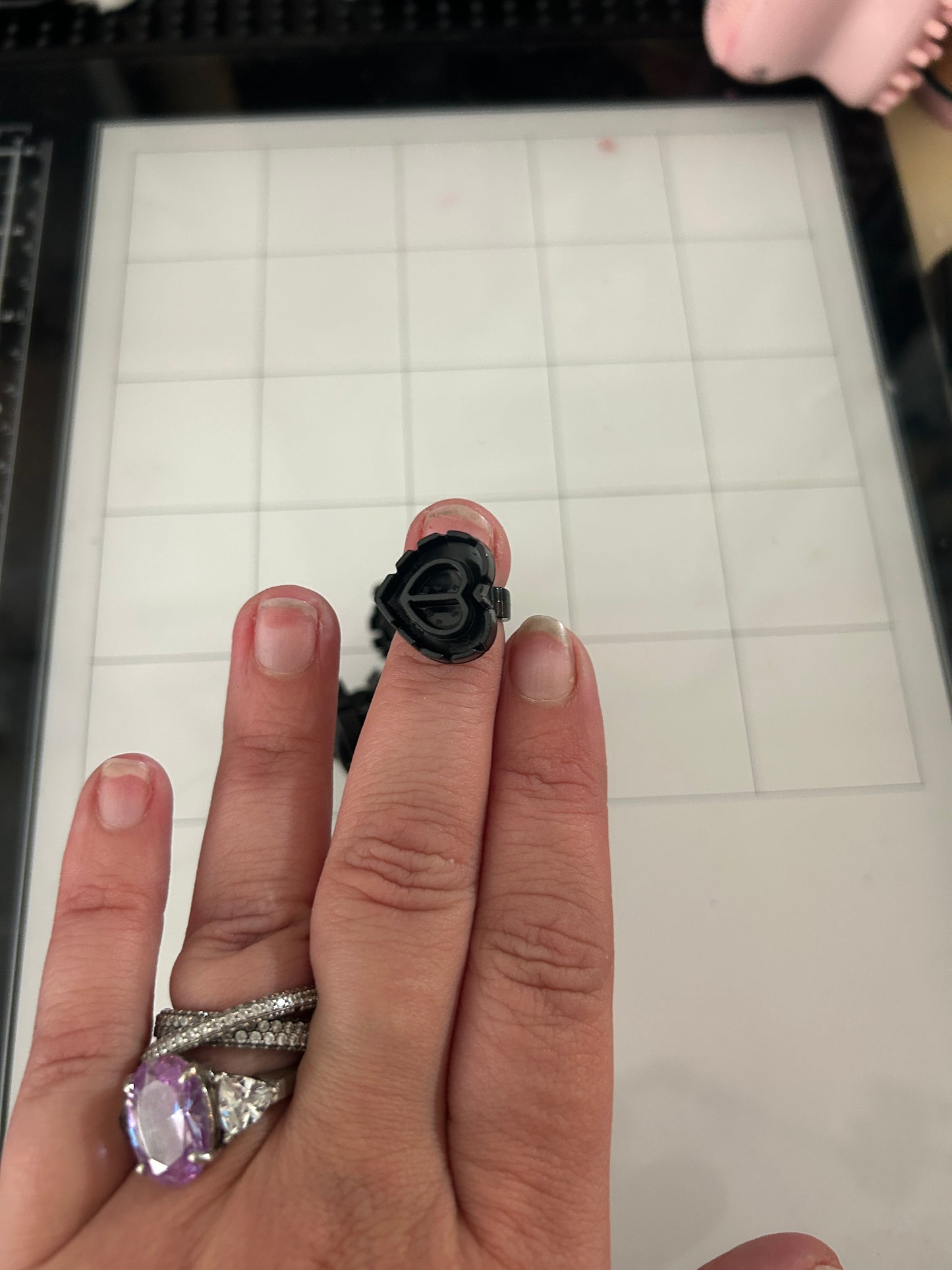 Black Glue Rings (10 pack)