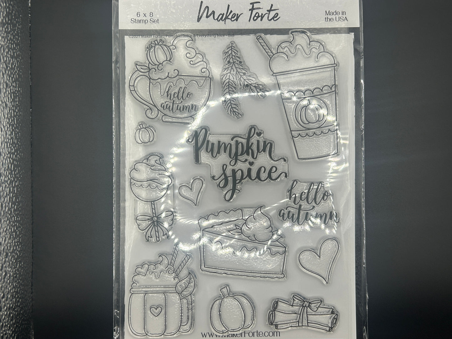 Pumpkin Spice & Everything Nice 6x8 Stamp Set | Maker Forte Vault Limited Release