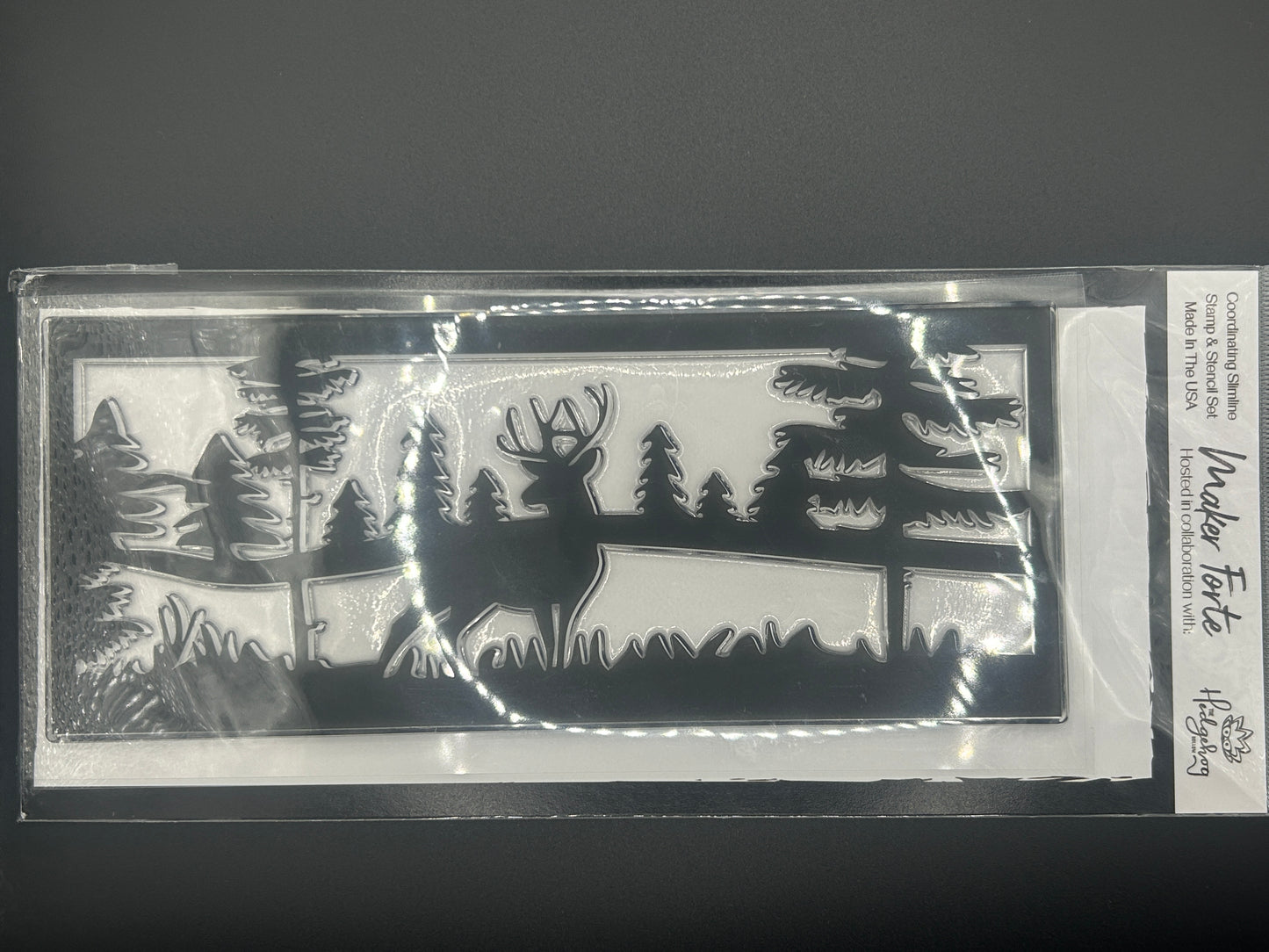 Deer To Me Stamp Set | Maker Forte Vault Limited Release | Slimline & A2 Card Silhouette Stamps