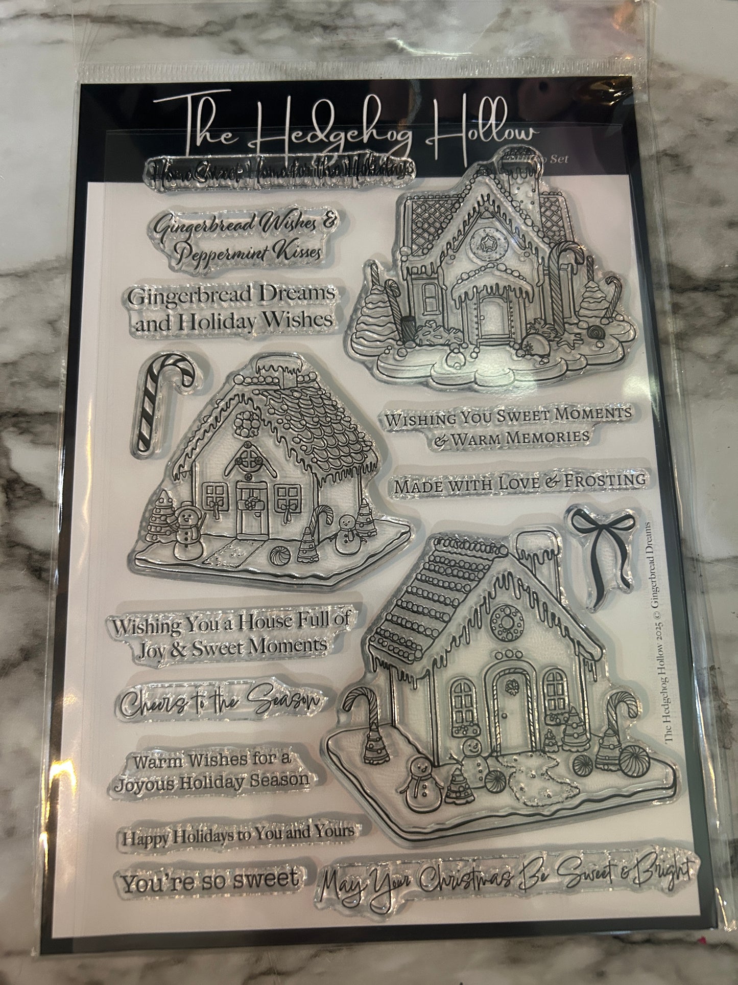 Gingerbread Dreams – 6x8 Stamp Set (Photopolymer, Made in USA)