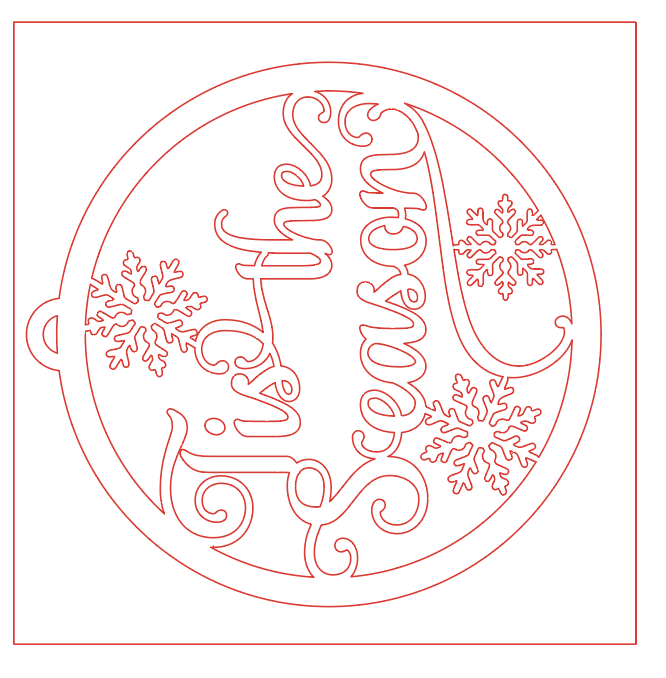 ’Tis the Season Ornament – 6x6 Creative Alchemy Mask & Outline Set