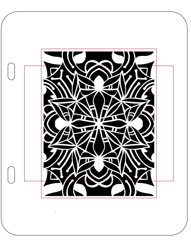 Winter Bloom Mandala – Binder System Stencil