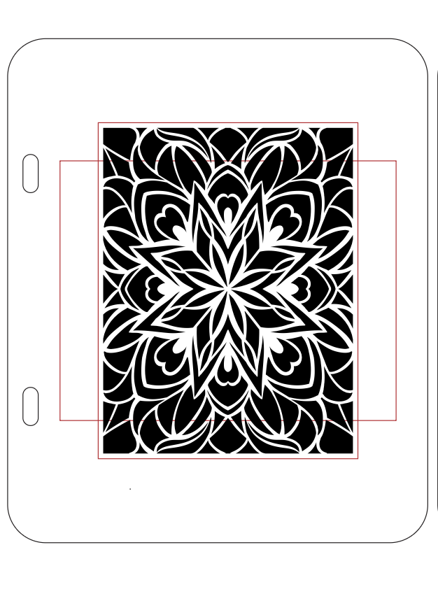 Frosted Kaleidoscope Bloom – Binder System Stencil