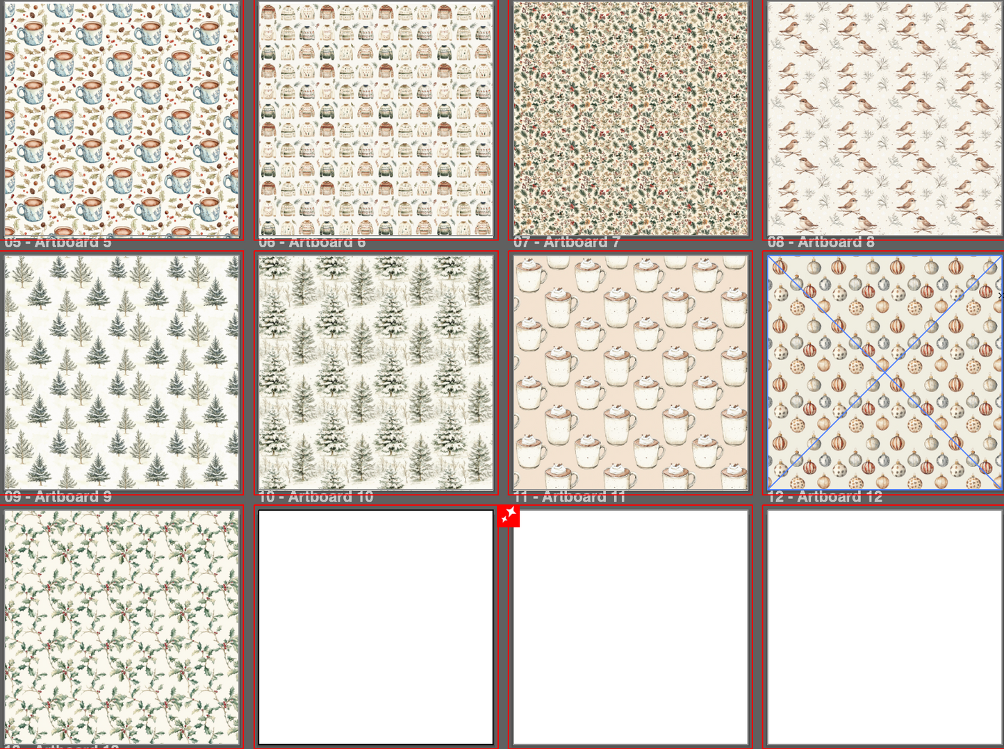 Trim the Tree Paper Pack – 24 Sheets (Double-Sided, 8.5" x 11")