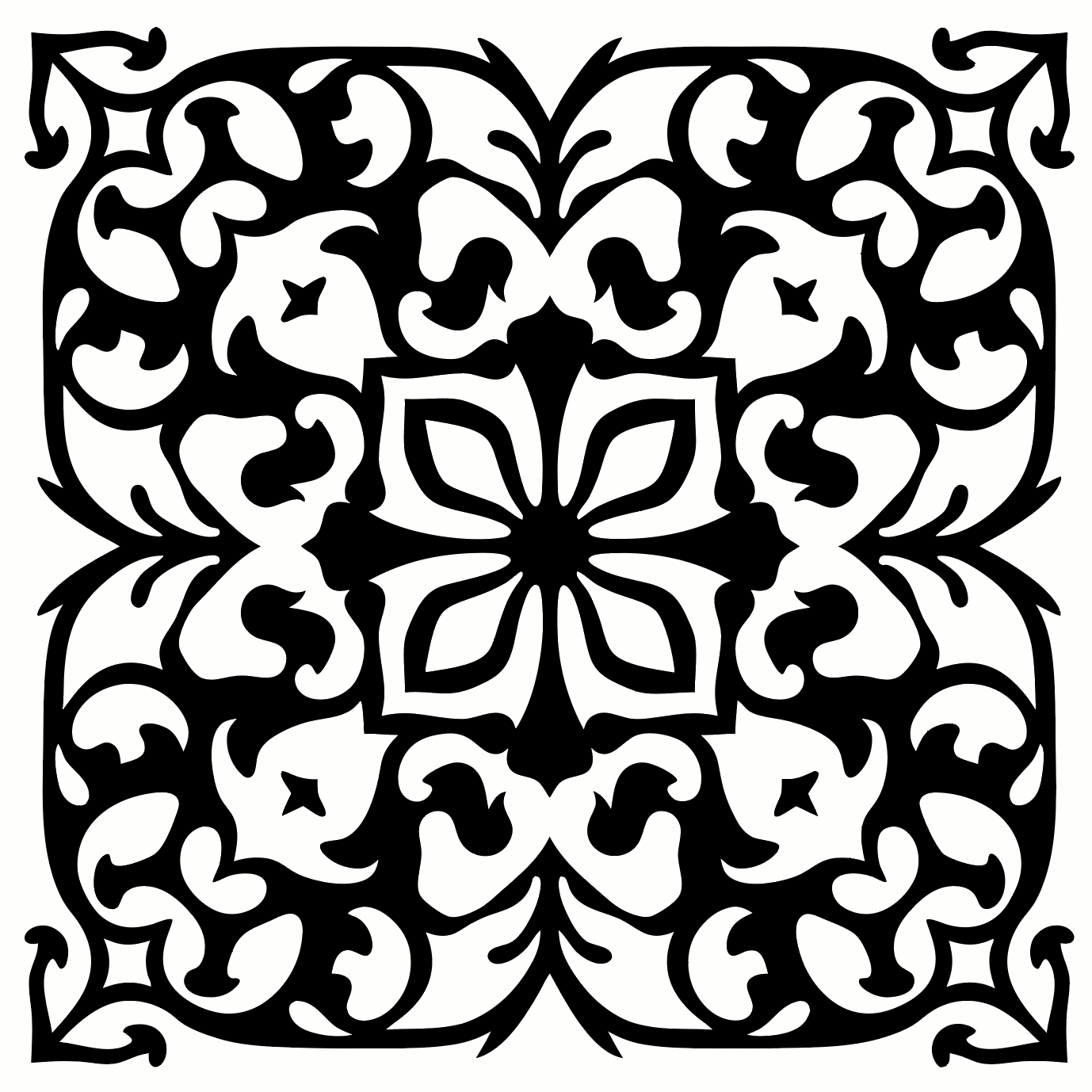 Moroccan Tile Stencil (7x8 Binder Style) + Mask