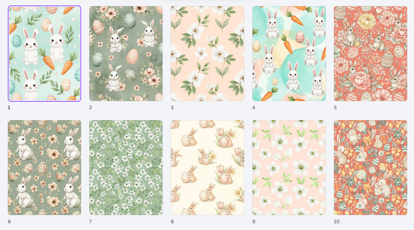 Bunnies & Blooms Spring Easter Paper Pack – Bunny, Floral & Easter Egg Cardmaking Paper – Pastel Spring Scrapbook Paper – Hedgehog Hollow