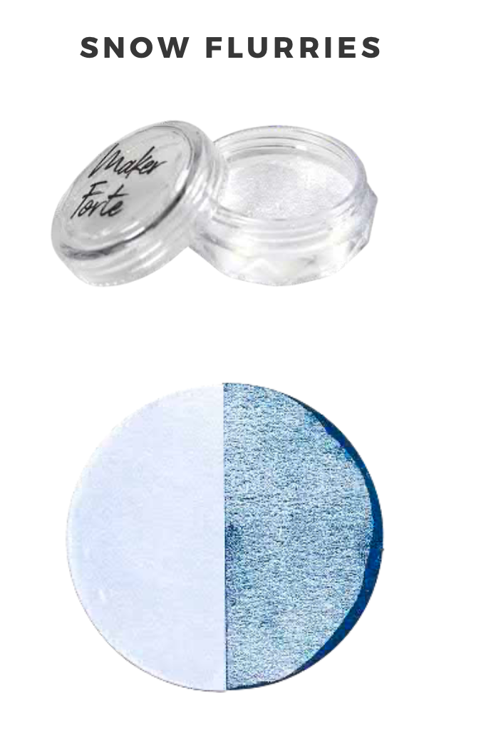 Kaleidoscope Mica Pigment Powder – Snow Flurries – White Metallic Shimmer Pigment for Cardmaking, Resin, Paint & Mixed Media