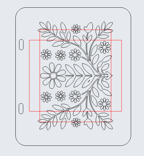 Skandi Flower Stencil – Scandinavian Floral Background Design