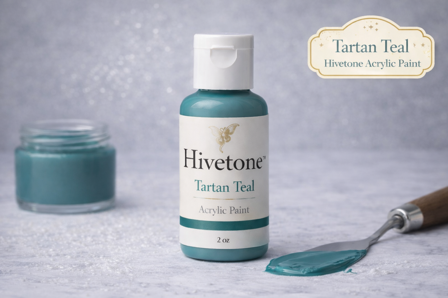Hivetone Acrylic Craft Paint – Tartan Teal (2oz)