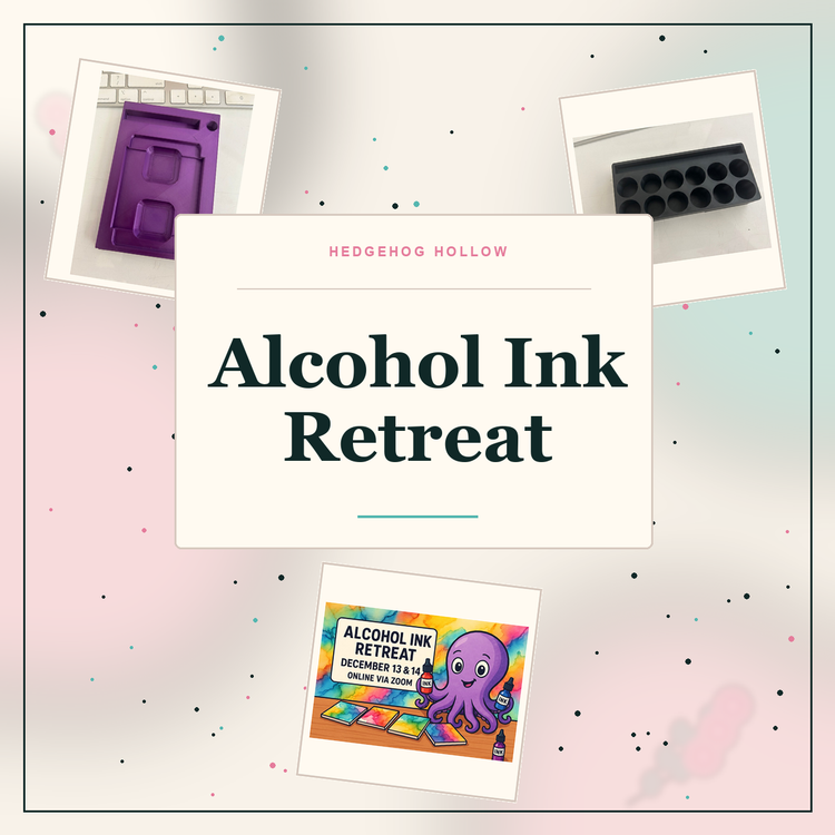 ALCOHOL INK RETREAT collection cover | Hedgehog Hollow