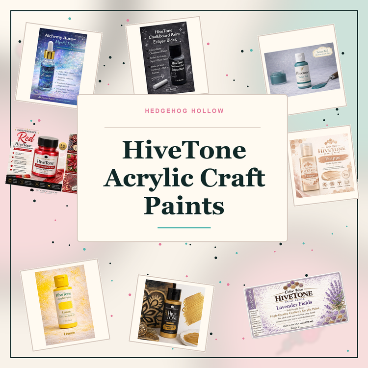 HiveTone Acrylic Craft Paints collection cover | Hedgehog Hollow