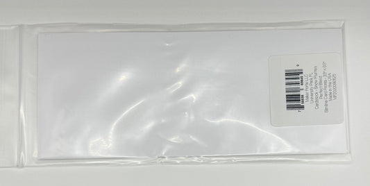 Snow Flurries Ultra White Cardstock Slimline Card Fronts – 3.5" x 8.5" | 110lb | 10 Pack | Perfect Blend Clay Coated