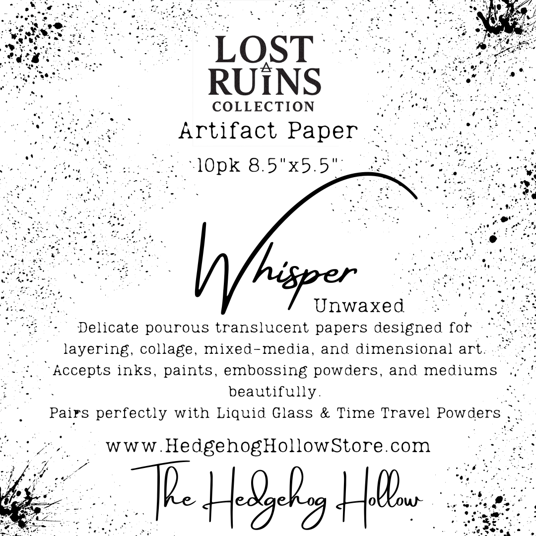 Artifact Paper – Whisper (10 Sheets, 8.5” x 5.5”) | Lost Ruins Collection | Creative Alchemy