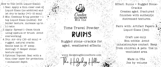 Time Travel Powder – Ruins | Rugged Stone-Crackle for Weathered Effects