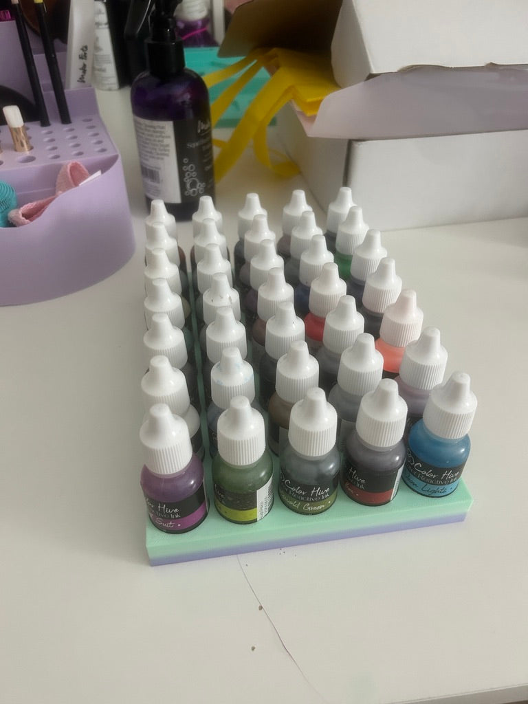 Reinker Storage Tray  35 Slot Flat Bottom Ink Organizer
