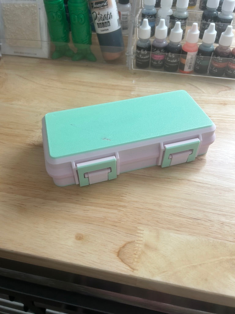 Platform Pal™ Tool Storage Box  3D Printed Craft Storage Case with Laminated Card Layering Cheat Sheet