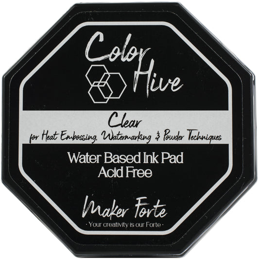 Clear Ink Pad | Glue Pad for Kaleidoscope Powders, Pearl Dust, Embossing & Watermarking