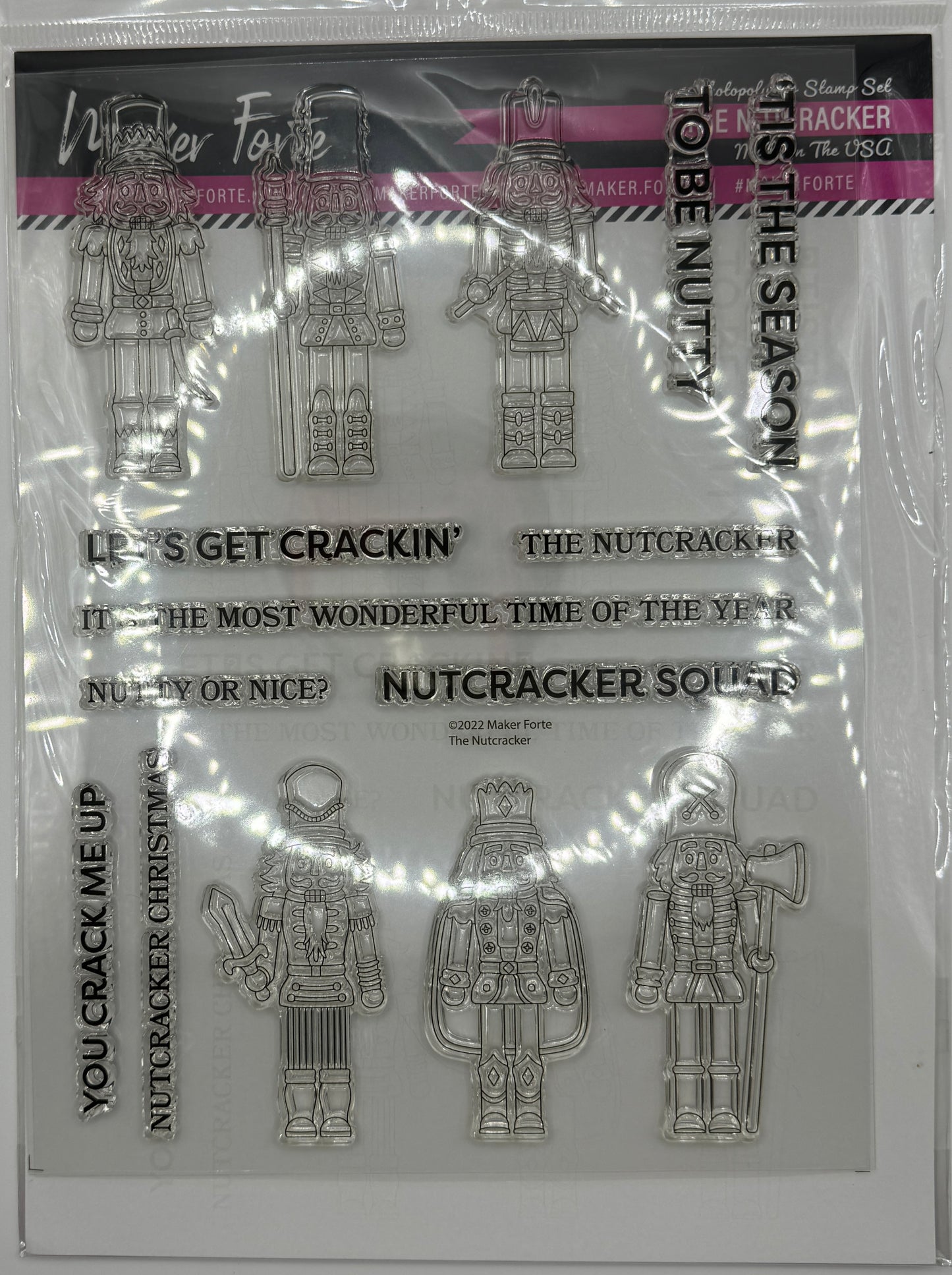 The Nutcracker Photopolymer Stamp Set 6x8 | Nutcracker Soldier Christmas Stamp Set