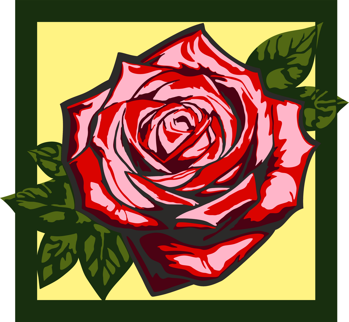 Layered Rose Stencil Set – 7 Piece | Buildable Floral Design