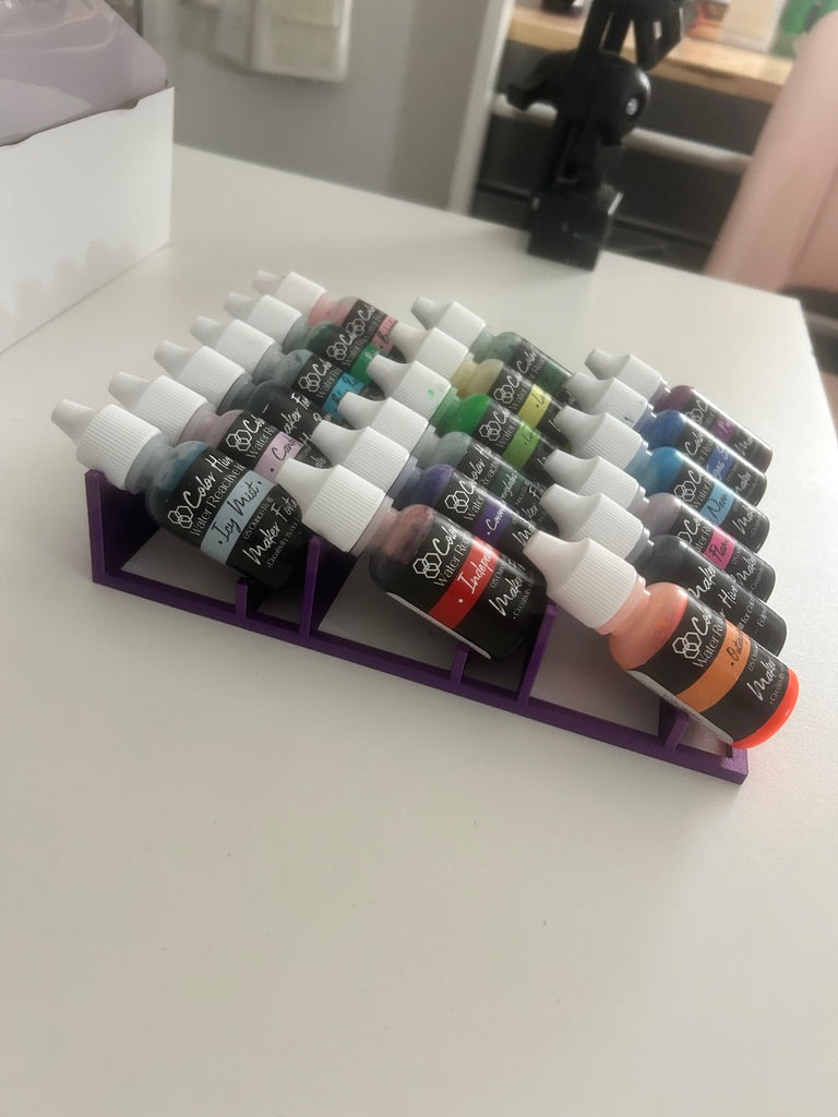 Reinker & Alcohol Ink Storage Rack  18 Slot 3D Printed Ink Organizer