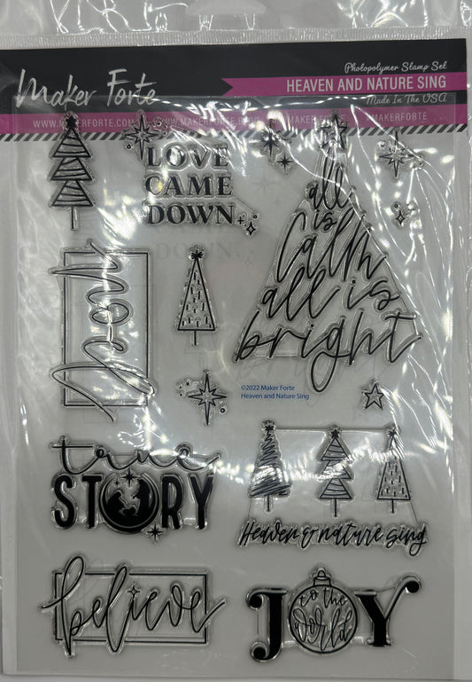 Heaven and Nature Sing Photopolymer Stamp Set 6x8