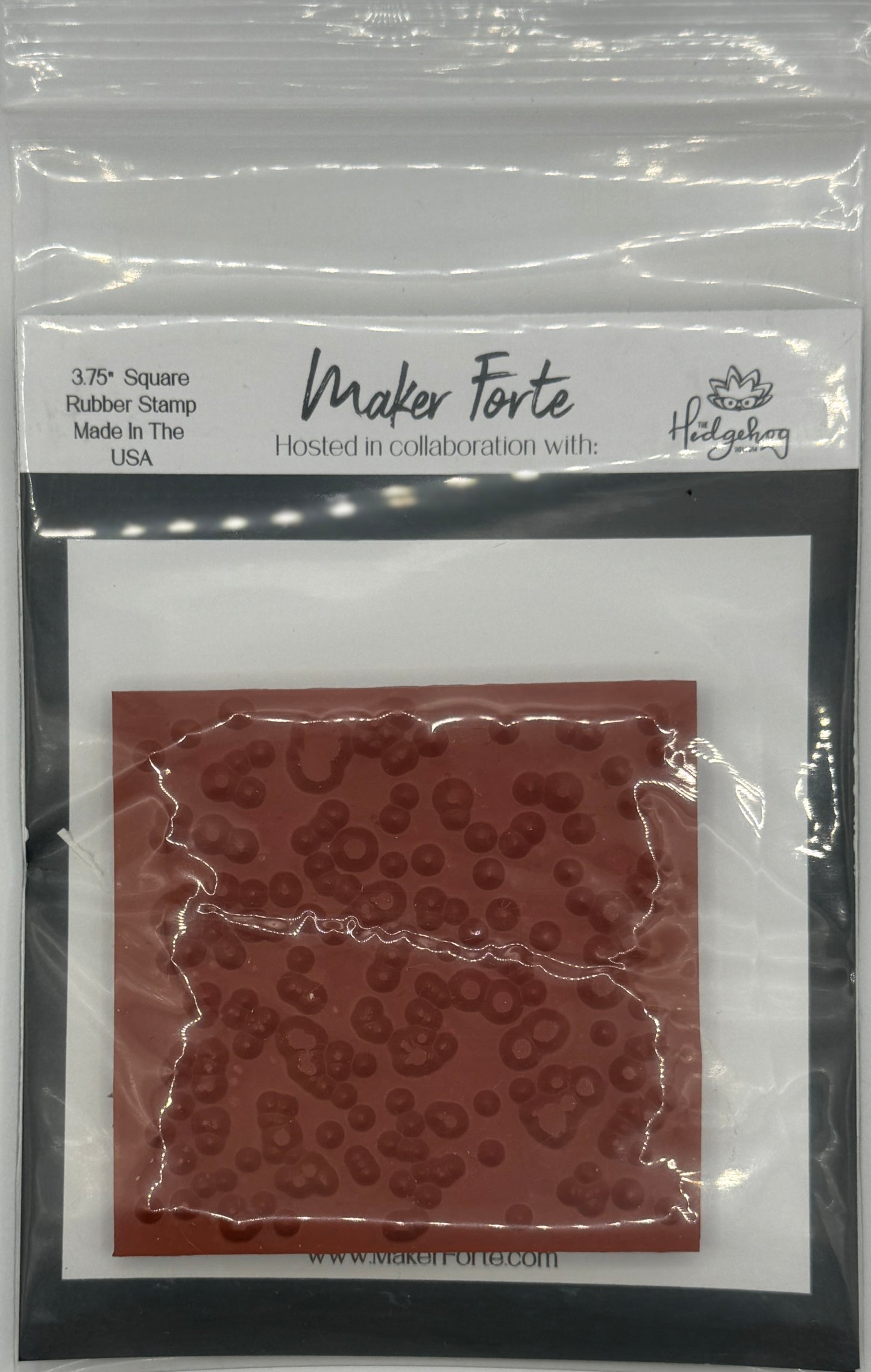 Splatter Style 1 – 3.75" Square White Rubber Stamp | Paint Splatter Background Stamp