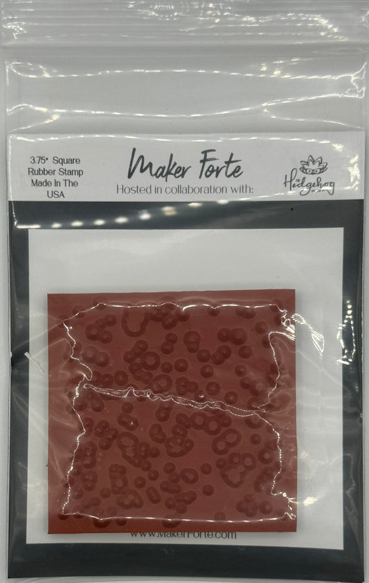 Splatter Style 1 – 3.75" Square White Rubber Stamp | Paint Splatter Background Stamp