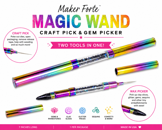 Maker Forte Magic Wand Craft Pick & Gem Picker – Rainbow