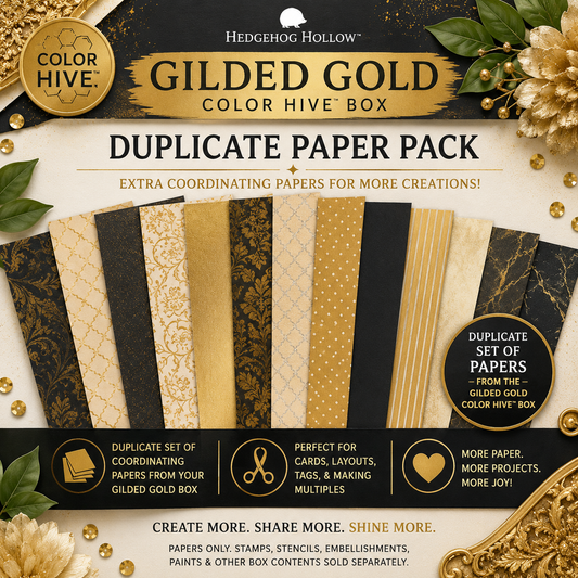 Gilded Gold Color Hive™ Duplicate Paper Pack – Extra Coordinating Papers