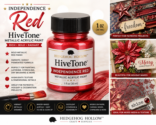 Independence Red HiveTone™ Metallic Acrylic Paint – 1 oz