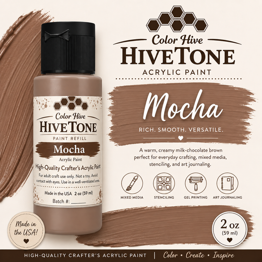 Color Hive HiveTone™ Acrylic Paint – Mocha | 2 oz