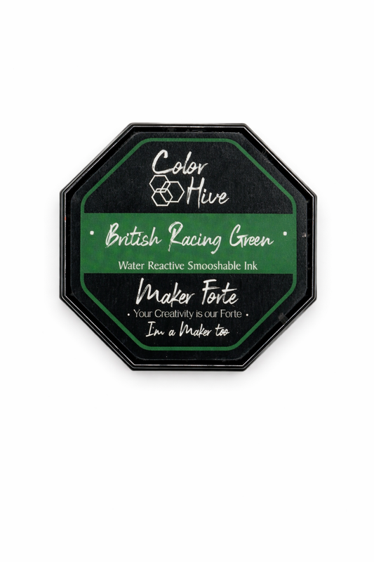 British Racing Green Ink Pad – Color Hive Water Reactive Smooshable Ink | Maker Forte