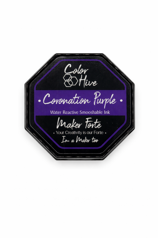 Coronation Purple – Color Hive Water Reactive Smooshable Ink Pad by Maker Forte