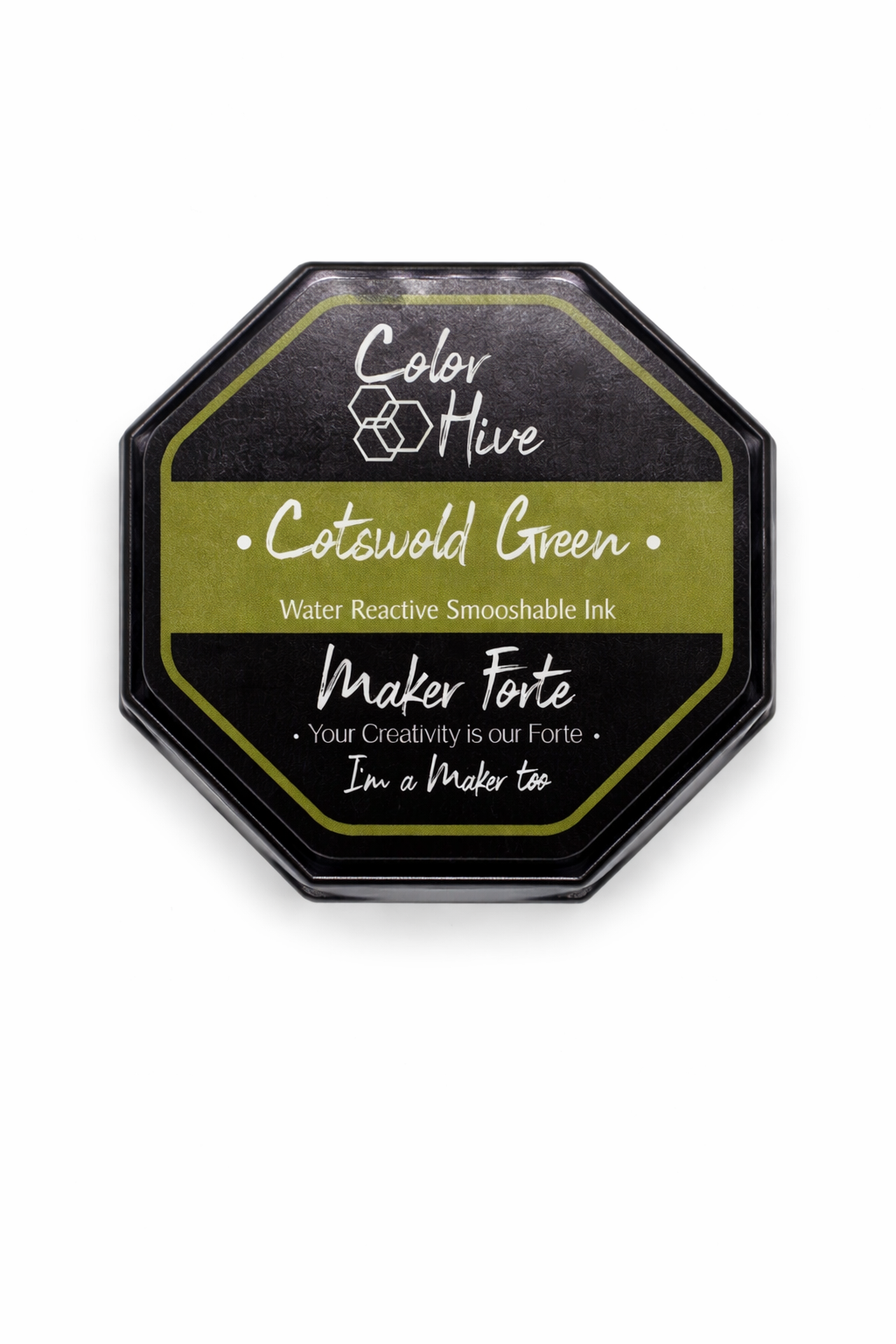 Cotswold Green Ink Pad – Water Reactive Smooshable Ink | Color Hive by Maker Forte