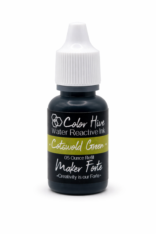 Cotswold Green Re-inker – Color Hive Water Reactive Ink Refill by Maker Forte