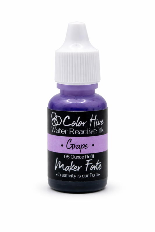 Grape Re-inker – Color Hive Water Reactive Ink Refill by Maker Forte