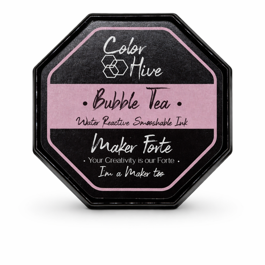 Bubble Tea Ink Pad – Water Reactive Smooshable Ink | Soft Blush Pink
