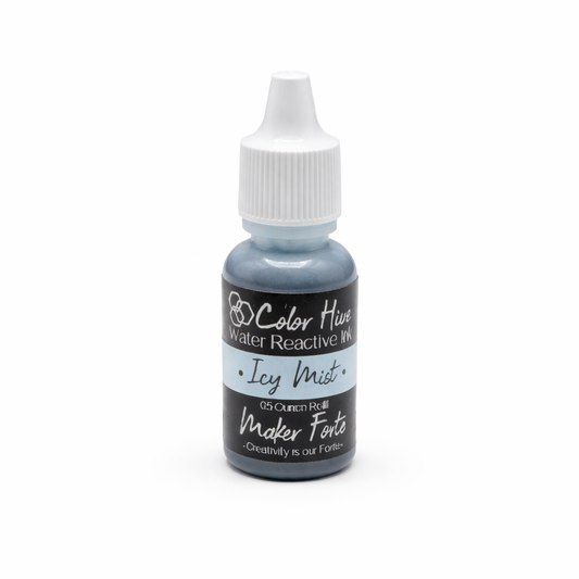 Icy Mist Re-Inker – Cool Frosted Blue Water Reactive Ink Refill | Maker Forte