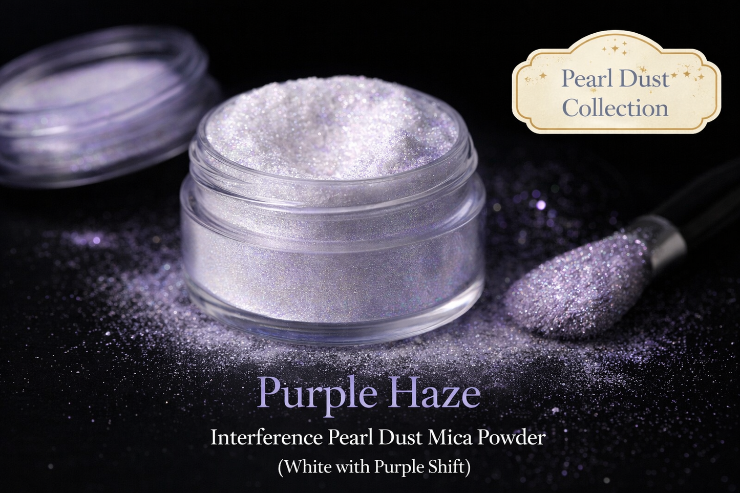 Purple Haze – Interference Pearl Dust Mica Powder (White with Purple Shift)